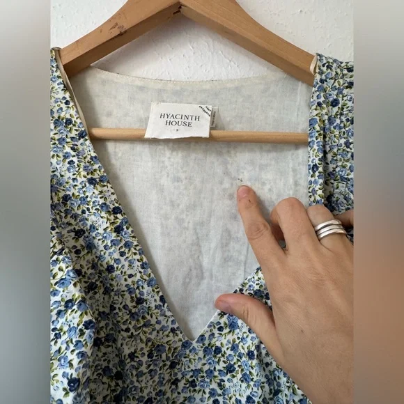 Tuckernuck Hyacinth House Meadow Floral Puff Sleeve Ruffle Dress - Picture 7 of 9